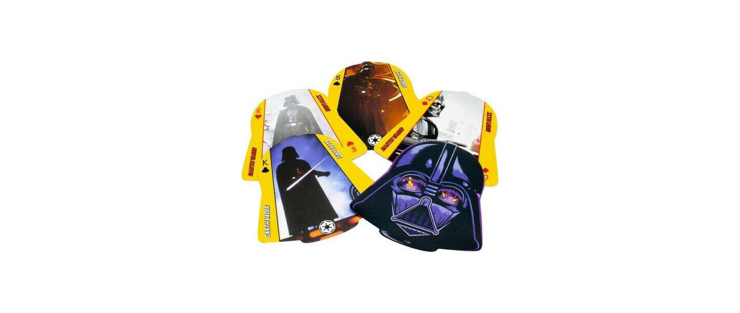 Детские игрушки NMR Distribution Star Wars Darth Vader Shaped Playing Cards, 54-Card Deck, Ages 3+ — фото 3