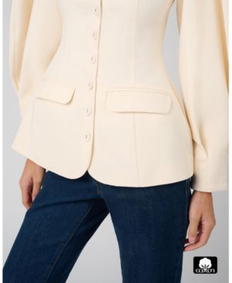 Women's Cocoon Sleeve Peplum Blazer