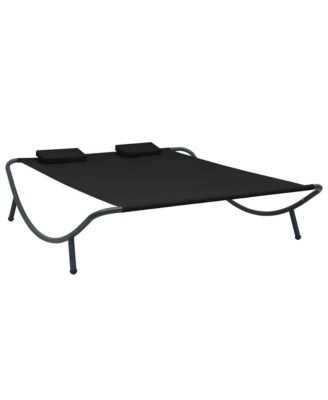 Sun Lounger Oxford Fabric, Polyester, Steel Large