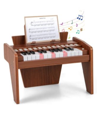 25 Keys Digital Piano with Music Stand,Teaching Mode,Lighted Keys, Adjustable Speed