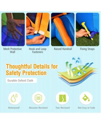 Kids Inflatable Bounce House for Indoor and Outdoor Play without Blower