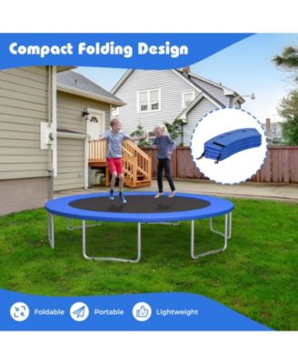 Universal Trampoline Safety Pad with Thick Foam Cushion and Waterproof PVC Cover