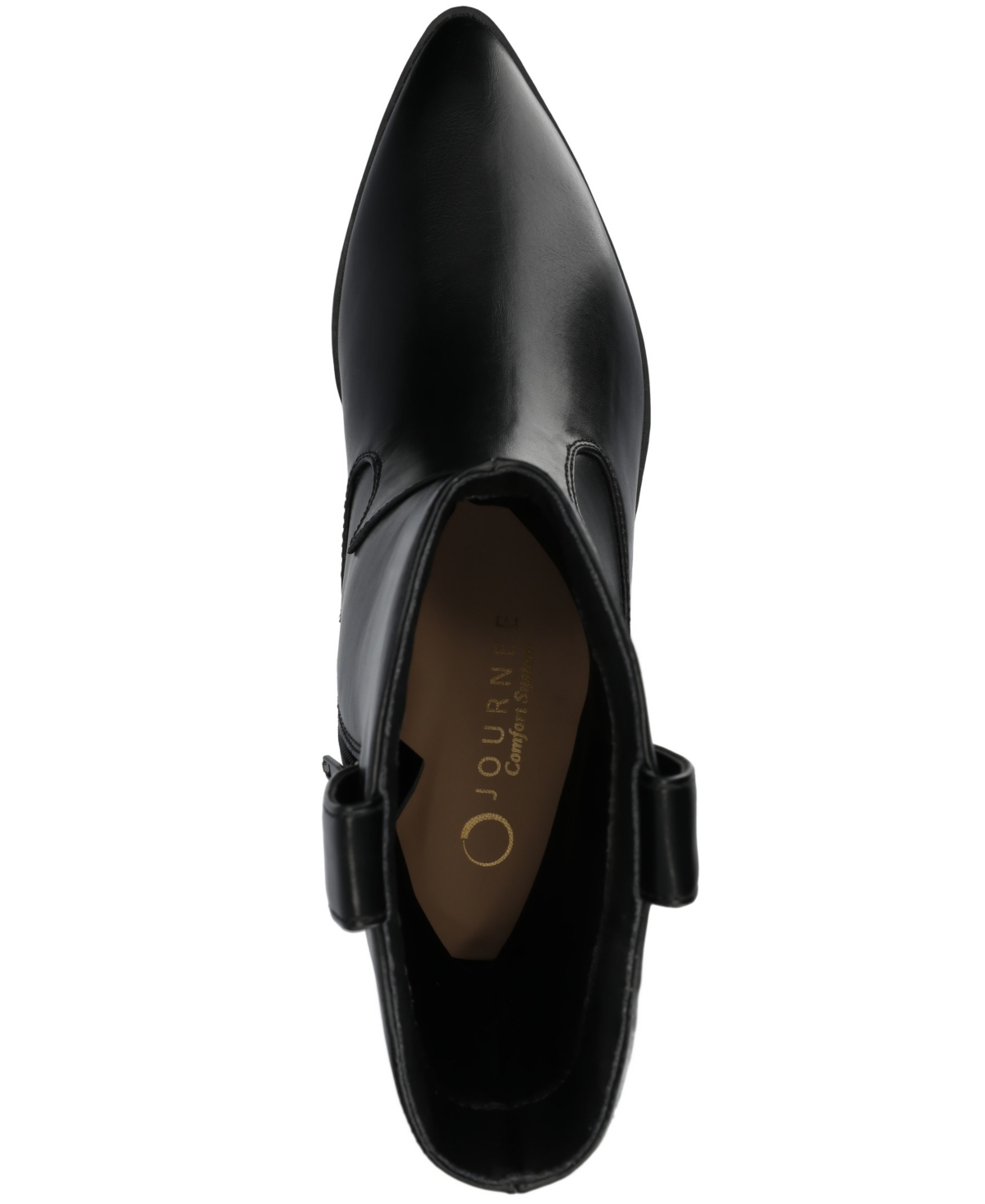 Journee Collection Women's Fritzie Western Pointed Toe Comfort Ankle Booties