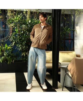 Men's Coffee Brown Corduroy Rider Jacket