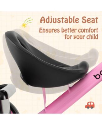 Kids Tricycle Toddler Trike with Adjustable Seat & Storage Basket 3 Wheel Bike