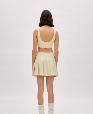 Women's Cotton Pleated Skirt