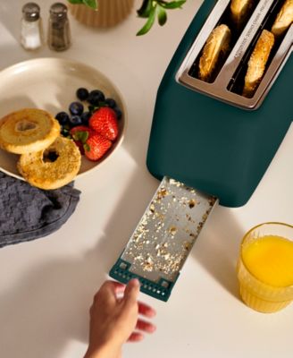 4-Slice Wide-Slot Slim Toaster, Forest Green