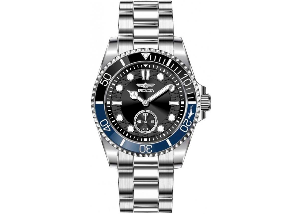 Invicta Men's 49437 Pro Diver Quartz VD78 Black Dial Watch