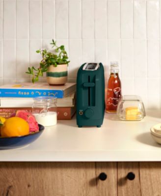 2-Slice Wide-Slot Slim Toaster, Forest Green