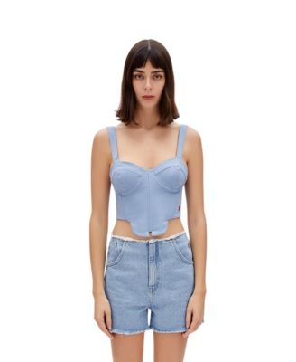 Women's Cotton Woven Corset Top