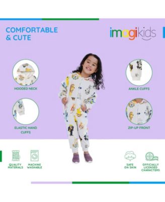 Girls Fleece Zip Up Coverall