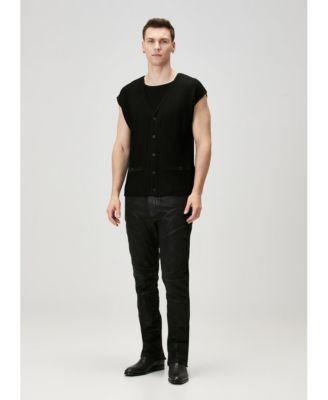 Women's Men's Relaxed-Fit Sleeveless Knit Sweater Vest