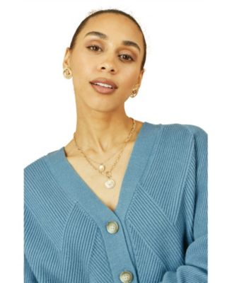 Women's Knitted Stitch Detail Cardigan