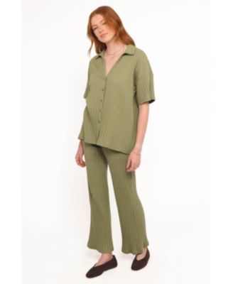 Women's Phillipa Wide Ribbed Shirt Set