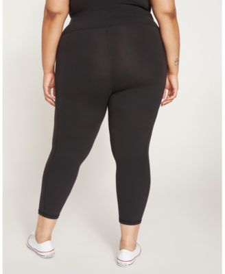 Plus Size Next-to-Naked Cropped Pocket Legging