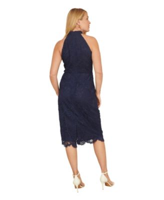 Women's Lace Halter Neck Dress