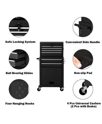 Rolling Cabinet Storage Chest Box Garage Toolbox