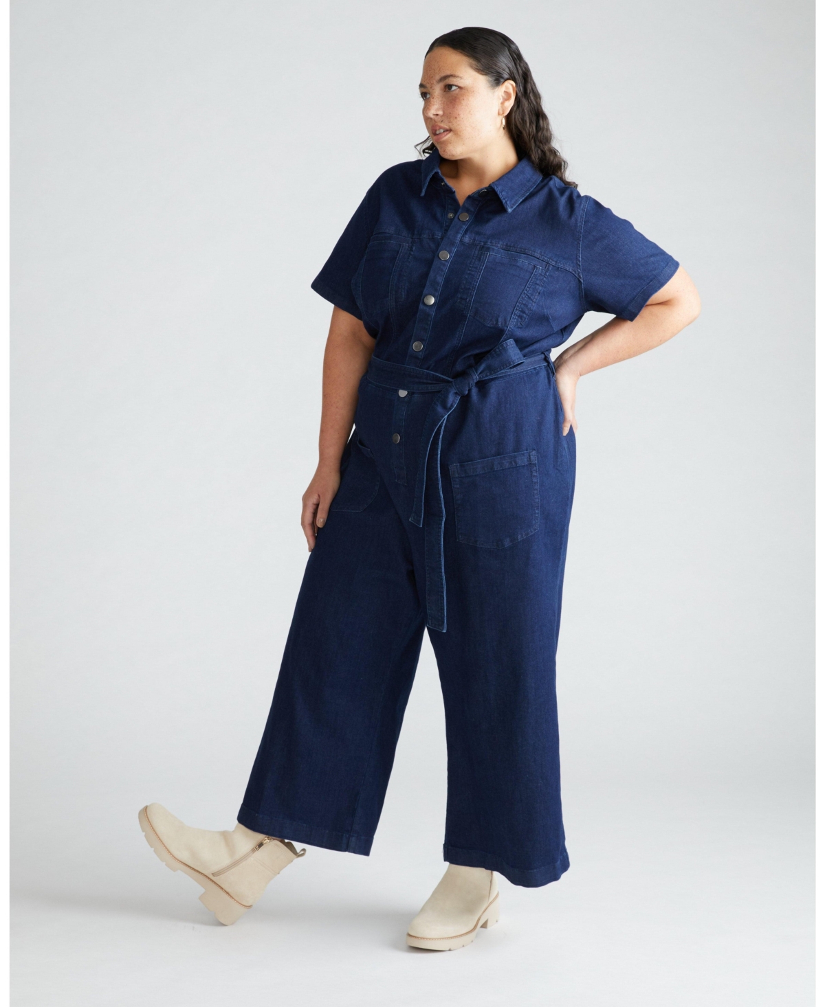 Universal Standard Women's Denim Jumpsuit