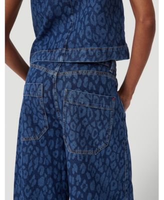 Women's Cropped Bree Horseshoe Barrel Leg Jeans