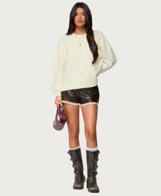 Women's Lissa Lacey Faux Leather Shorts