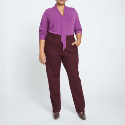 Plus Size Smart Signature Ponte Pants Long
