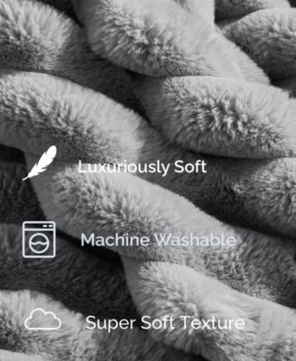 Ultra Plush Raschel Mink Blanket, Queen/King