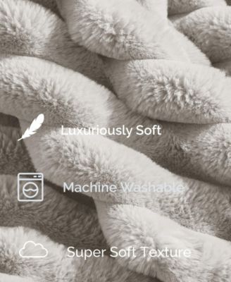 Ultra Plush Raschel Mink Blanket, Twin/Full