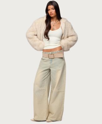 Women's Beyonca Hooded Faux Fur Jacket