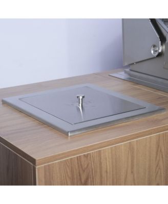 32" Built-In Gas Grill Outdoor Kitchen with Infrared Burner, Sink & Ice Bin