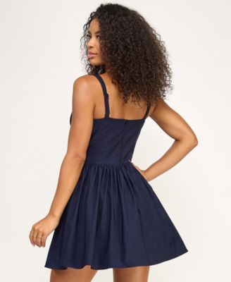 Women's Square Neck Short Dress