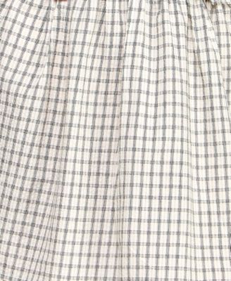 Juniors' Peter Pan Collar Smocked Pull-On Dress