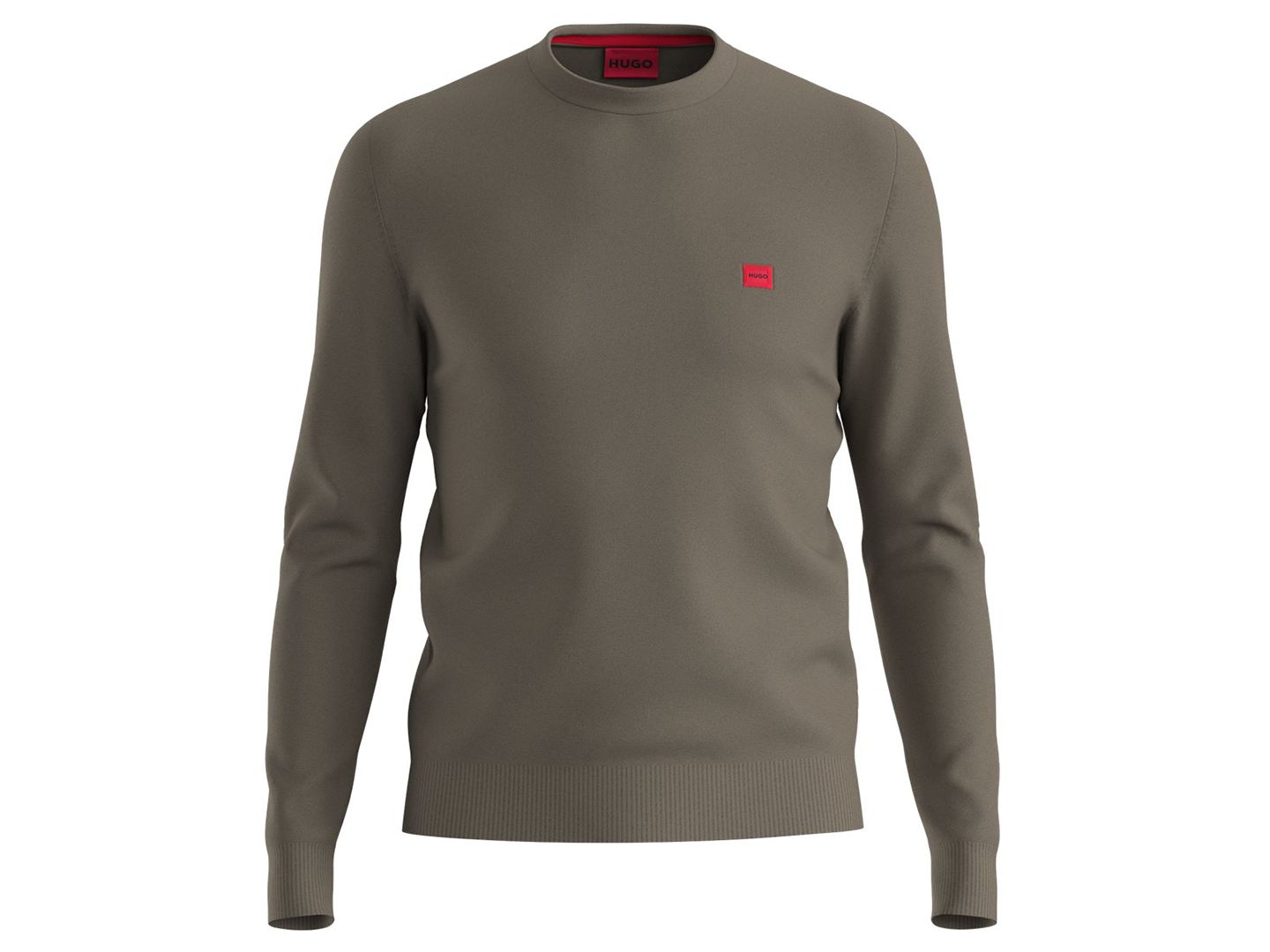 Мужской свитер Hugo Boss San Cassius Logo, цвет: Средний серый — фото 1