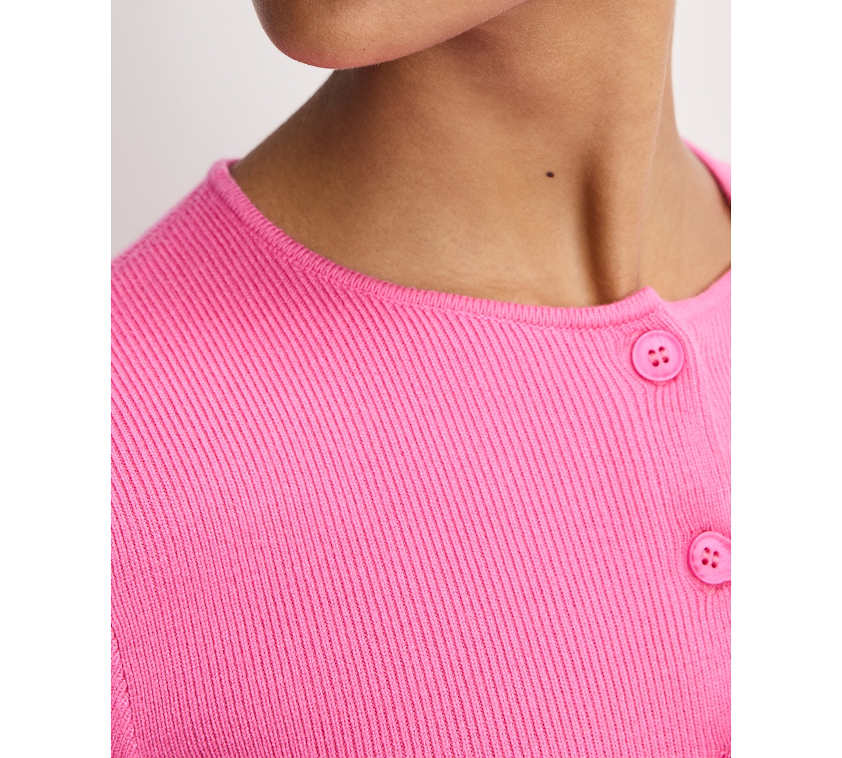 Good American Women's Bell Sleeve Knit Cardigan Sweater