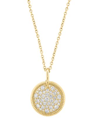 Diamond Pendant Necklace (1/2 ct. t.w.) in 14k Yellow Gold