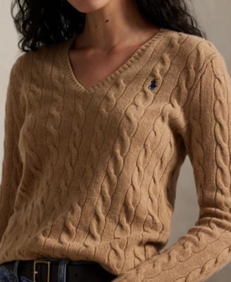 Women's Cable-Knit Slim-Fit Sweater