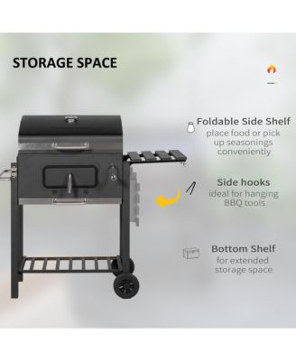 Charcoal BBQ Grill, Outdoor Portable Cooker,