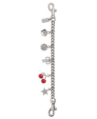 Crystal Motif Chain Bag Charm