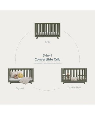 Beckett 3-in-1 Convertible Crib (Olive)