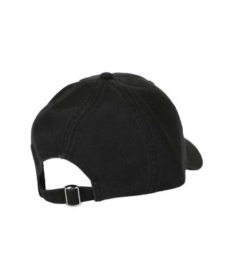Men's Embroidered Character Face Black Unstructured Baseball Cap