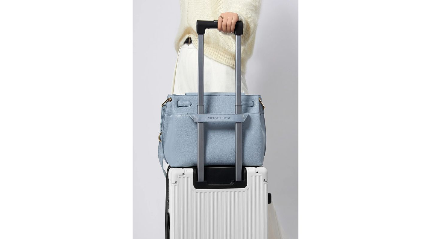 Женская сумка Victoria Hyde London Handbag Medium Satchel Shoulder Bag Victoria Hyde Alla, цвет: Синий — фото 2