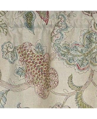 100% Cotton High Quality Tila Tailored Window Valance with 1.5" Rod Pocket 50" W X 12" L Gray