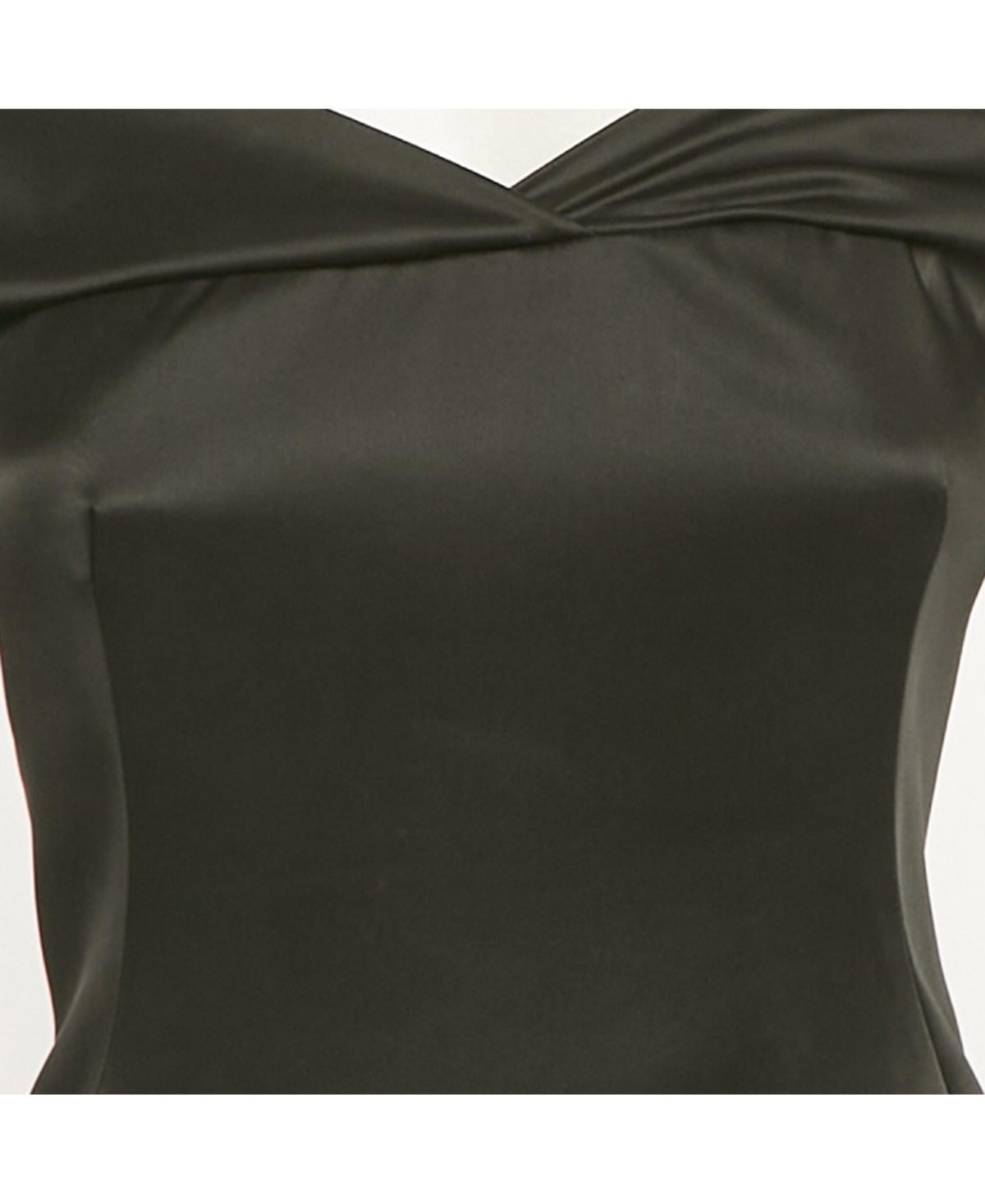 Pre-Owned Off-White Women's Satin Cold Shoulder Midi Dress