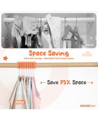 11 Inch Non-Slip Durable Plastic Baby and Kids Hangers