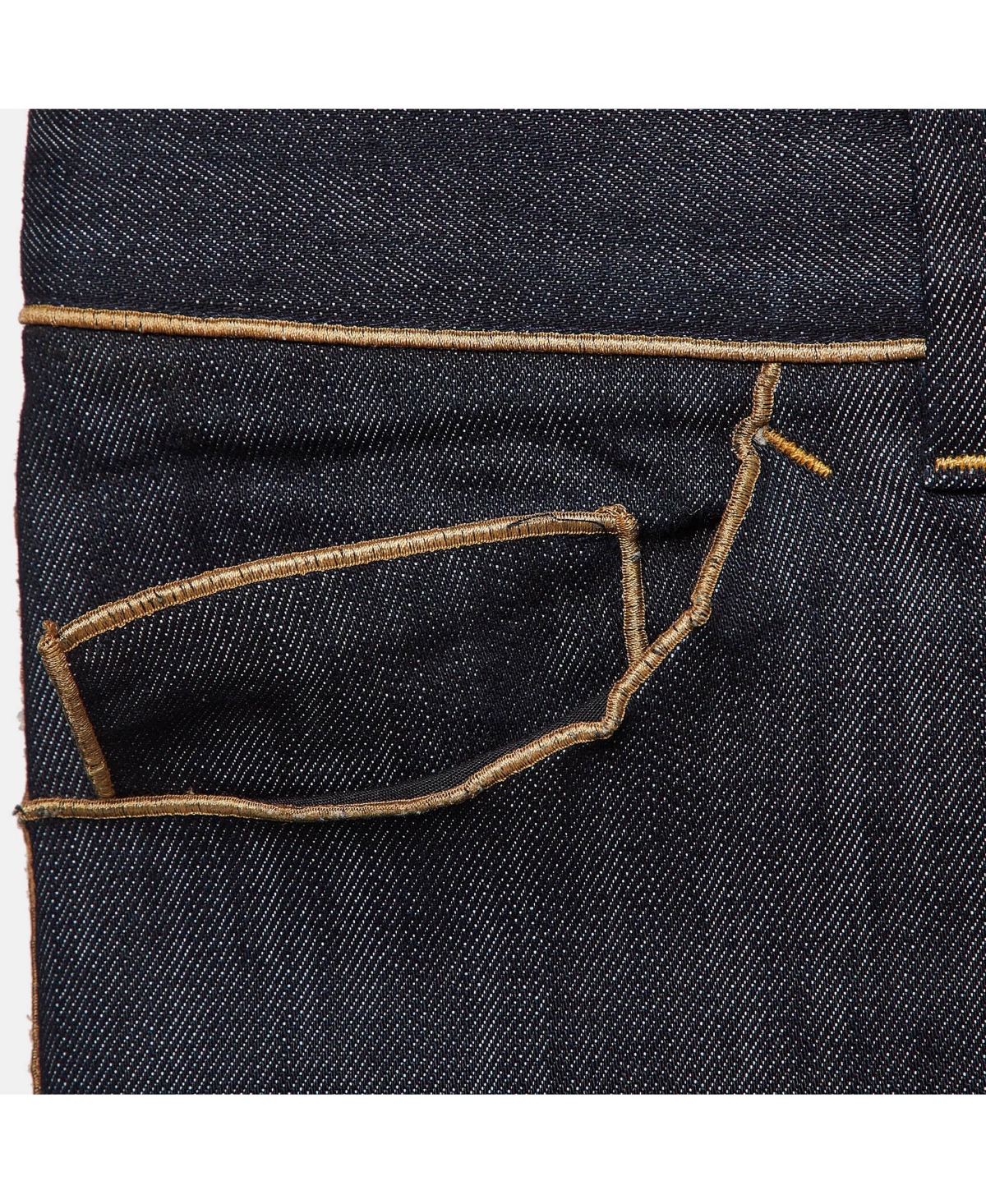 Pre-Owned Dolce & Gabbana Women's Blue Denim Wide Leg Jeans