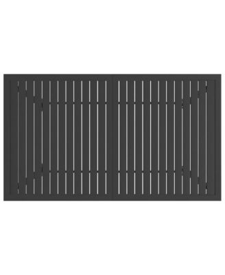 Garden Table Anthracite Powder-coated steel Medium Sleek