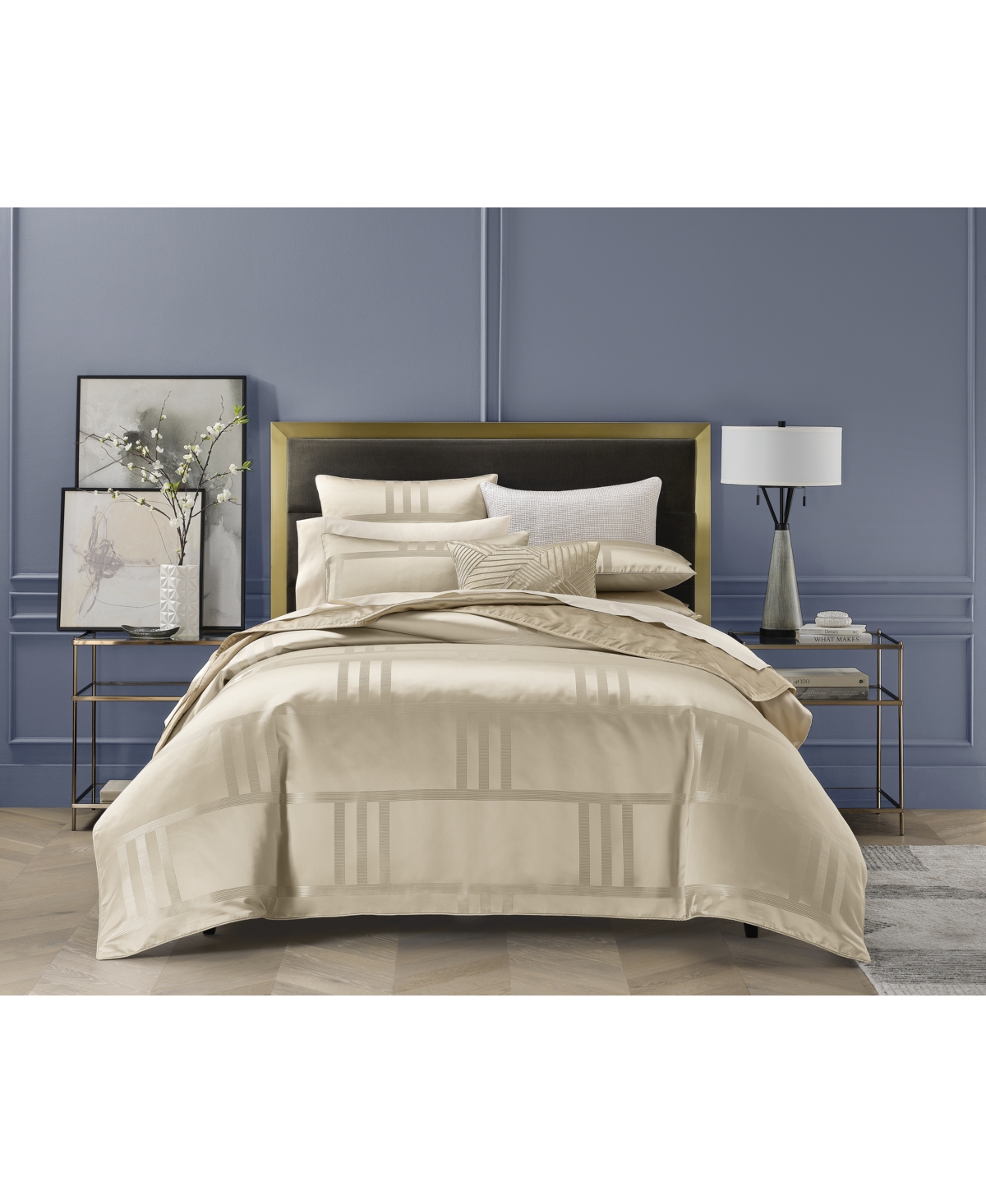 Hotel Collection Structure Gold 3-Pc. Comforter Set, King, Exclusively at Macy's