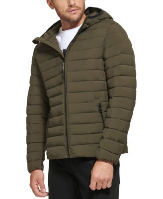 Men's Hooded & Quilted Packable Jacket