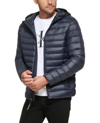 Men's Hooded & Quilted Packable Jacket