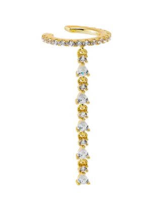 by Adina Eden Cubic Zirconia Gold Plated Gold Plated Marquise Tennis ...