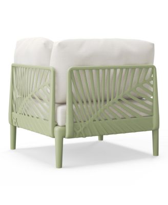 Modern Outdoor Polypropylene Resin Deep Seating Sectional Corner Chair